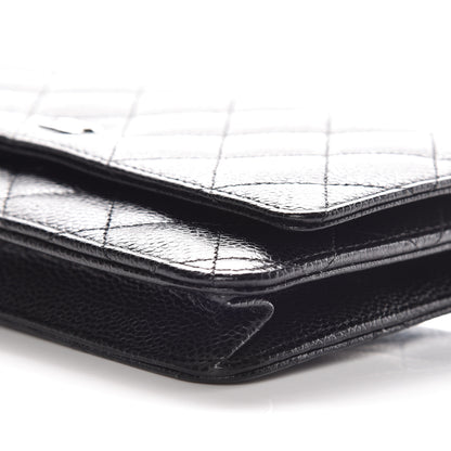 Chanel Caviar Quilted Wallet On Chain WOC Black 6 of 11