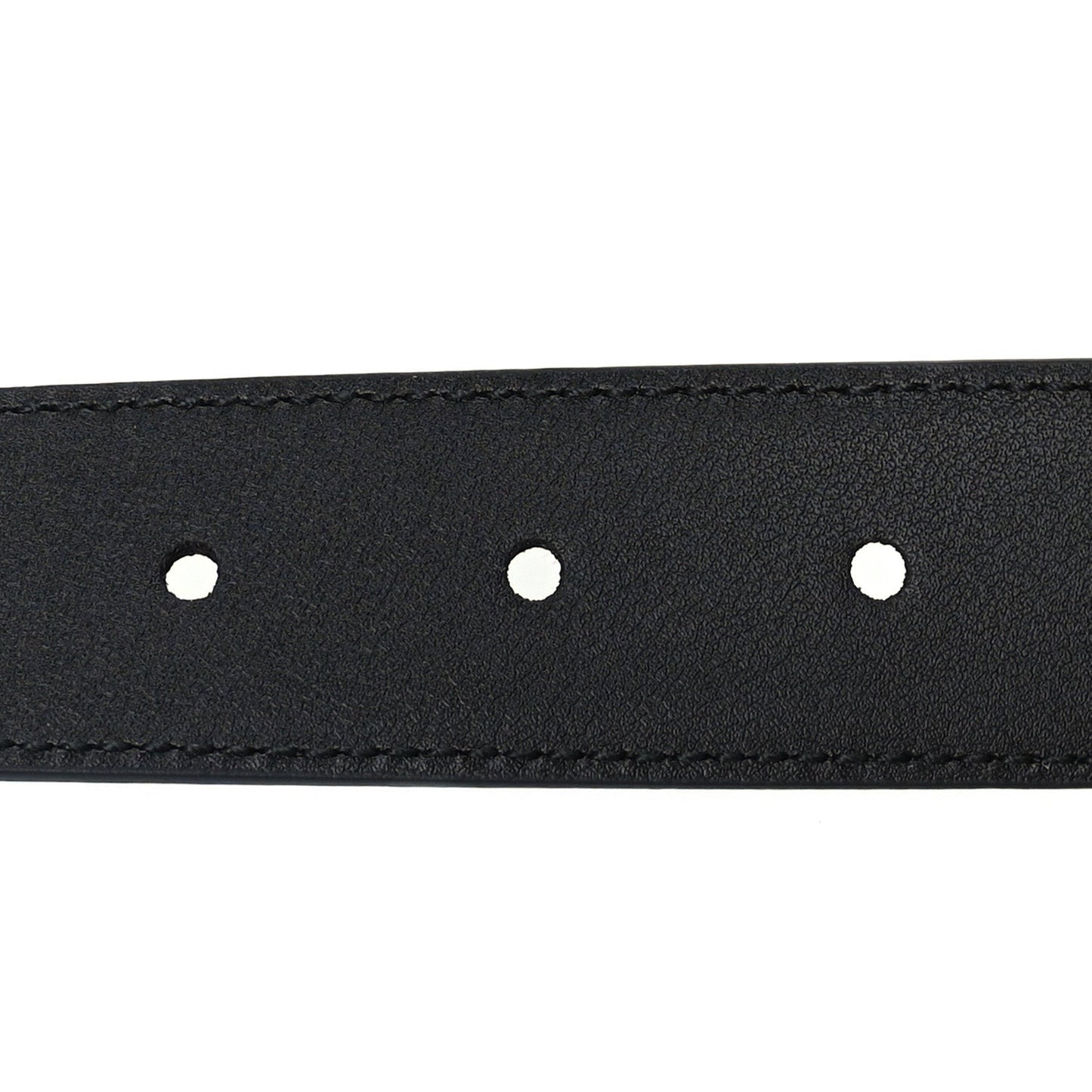 Saffiano Stirrup Buckle Belt 90 36  Black