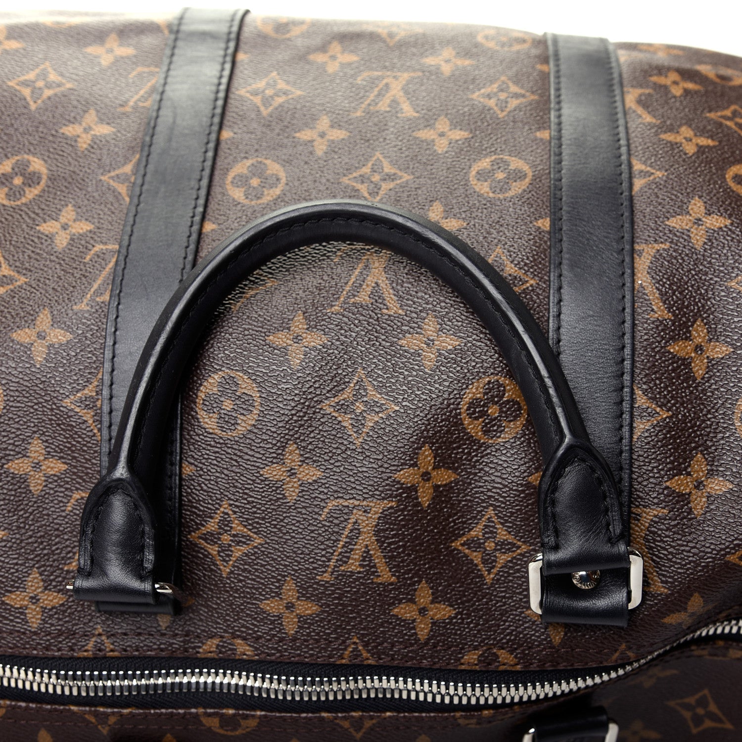 Louis Vuitton Monogram Macassar Keepall Bandouliere 55 11 of 15