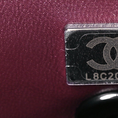 Chanel Caviar Chevron Quilted Mini Coco Handle Flap So Black 7 of 14