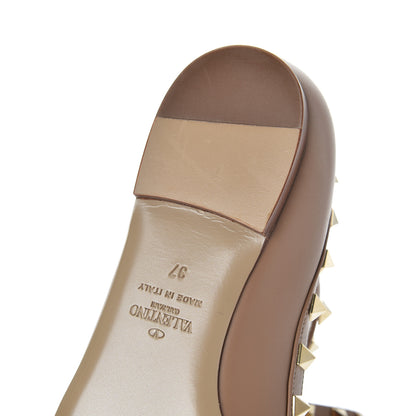 Valentino Garavani Nappa Rockstud Cage Flats 37 Beige 20 of 21