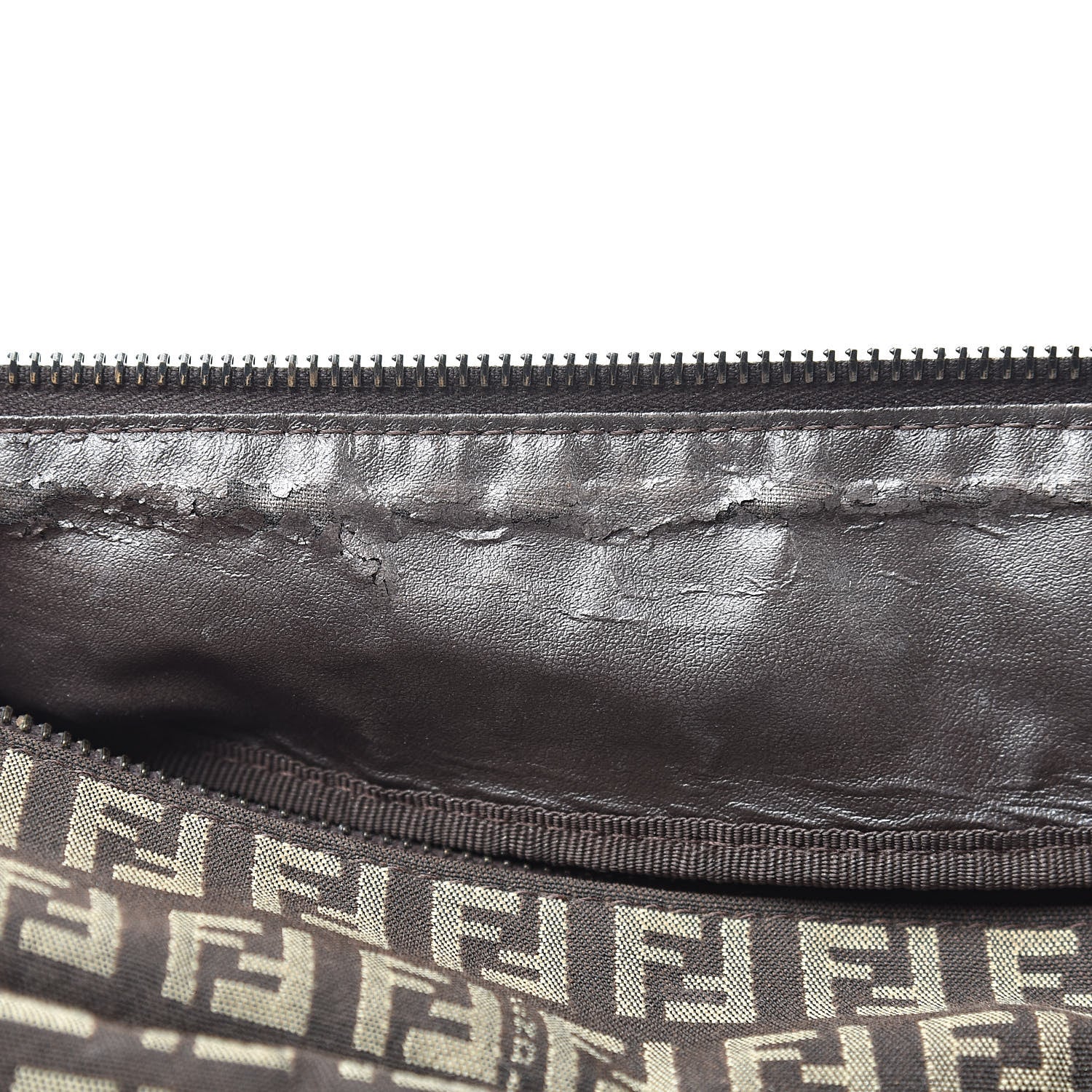 Fendi Zucchino Cosmetic Case Tobacco 10 of 14