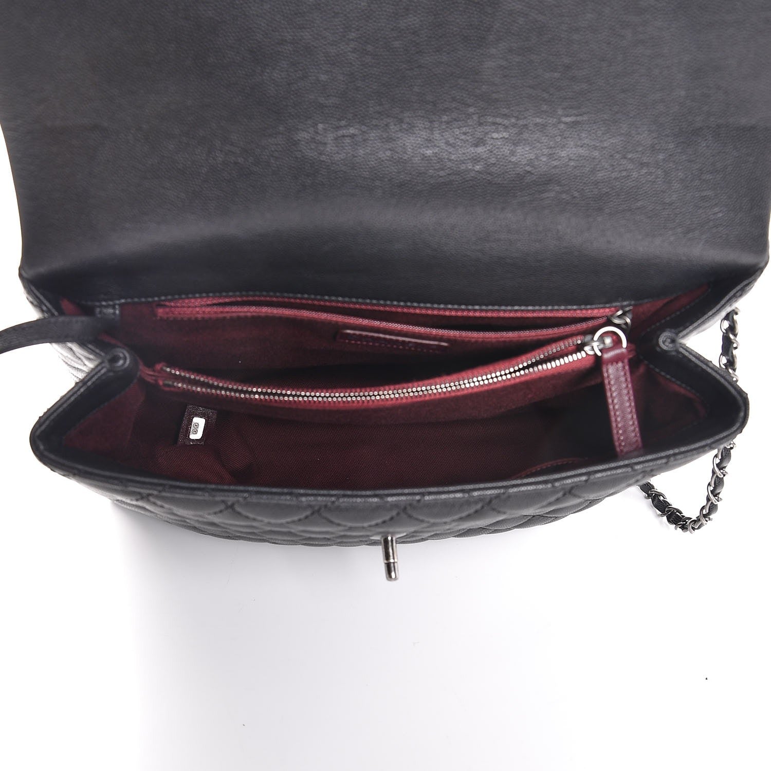 Chanel Caviar Quilted Large Coco Handle Flap Black 5 of 8