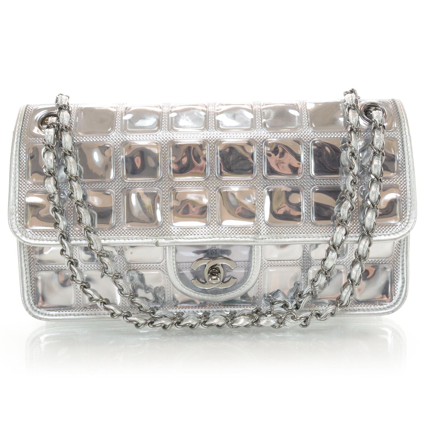 Vinyl Ice Cube Large Flap Bag