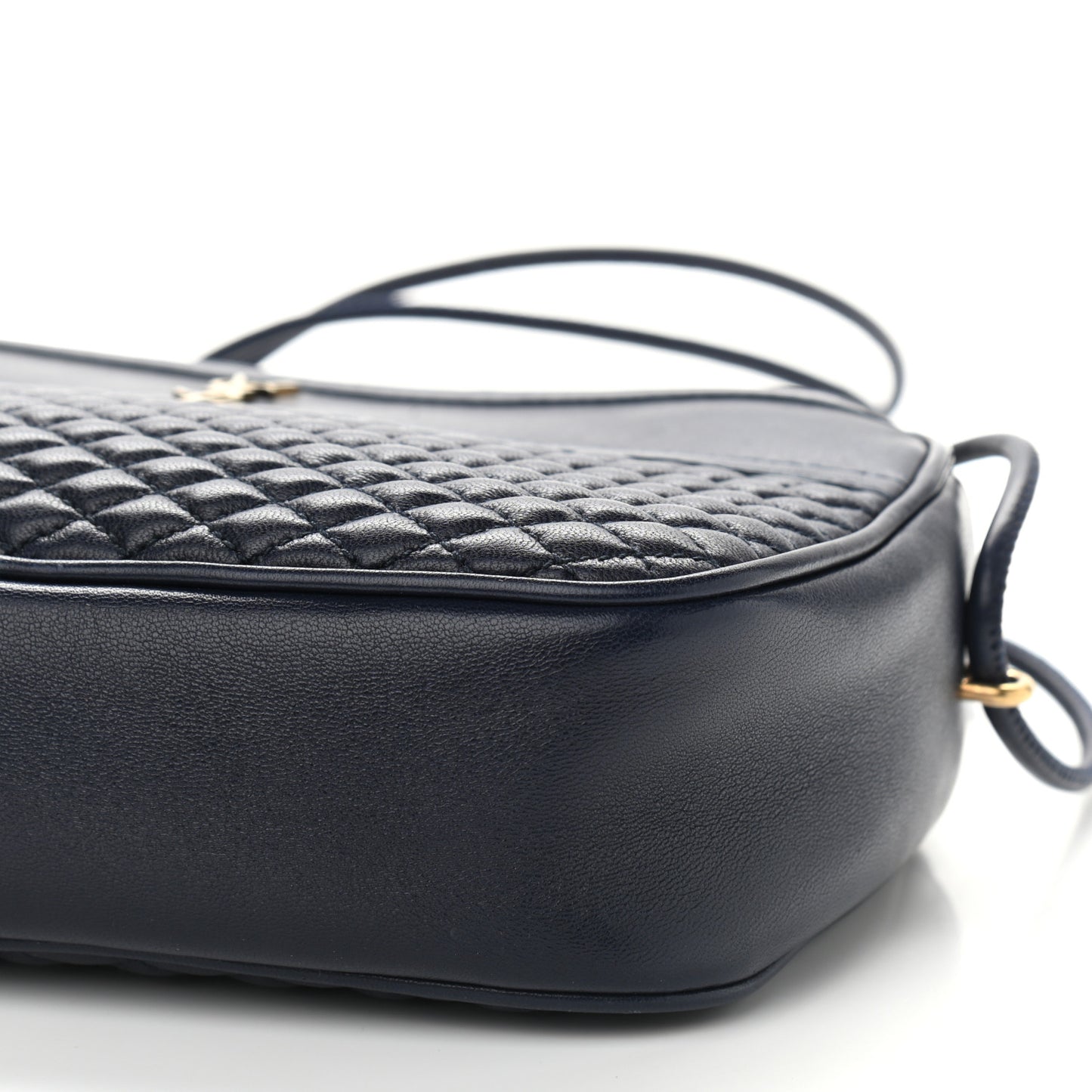 Lambskin Quilted Victoire Camera Bag Deep Marine