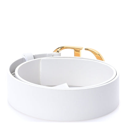 Christian Dior Calfskin 30 Montaigne 70 28 Belt White 2 of 4