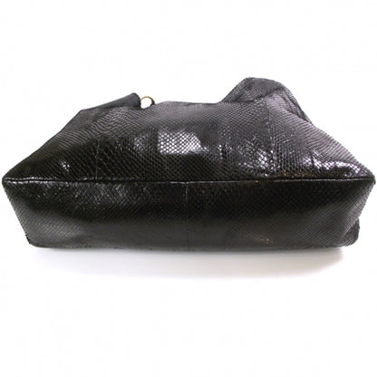 Gucci Python Large Horsebit Chain Hobo Black 4 of 9