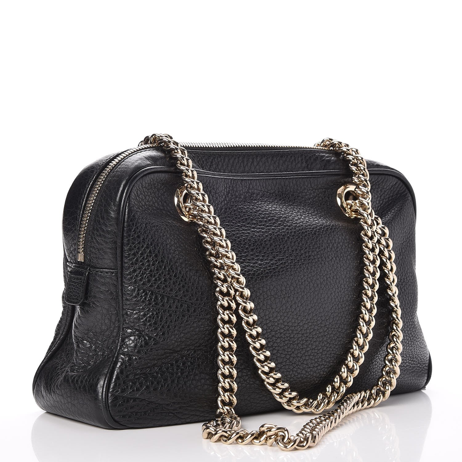 Gucci Pebbled Calfskin Small Soho Bowler Black 3 of 10