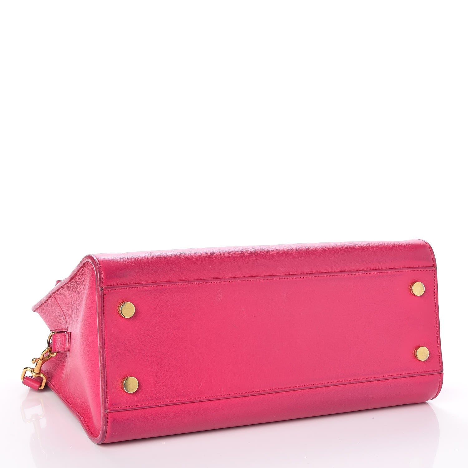 Saint Laurent Smooth Calfskin Small Cabas Monogram Fuchsia 4 of 8