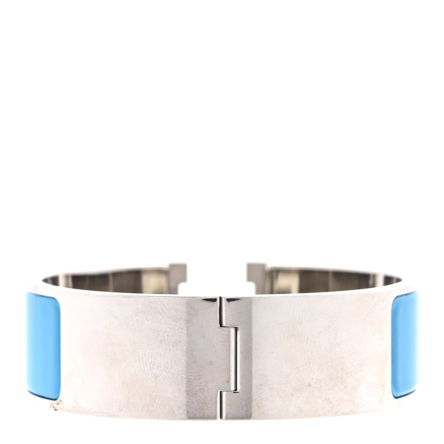 Enamel Wide Clic Clac H Bracelet PM  Blue Jean