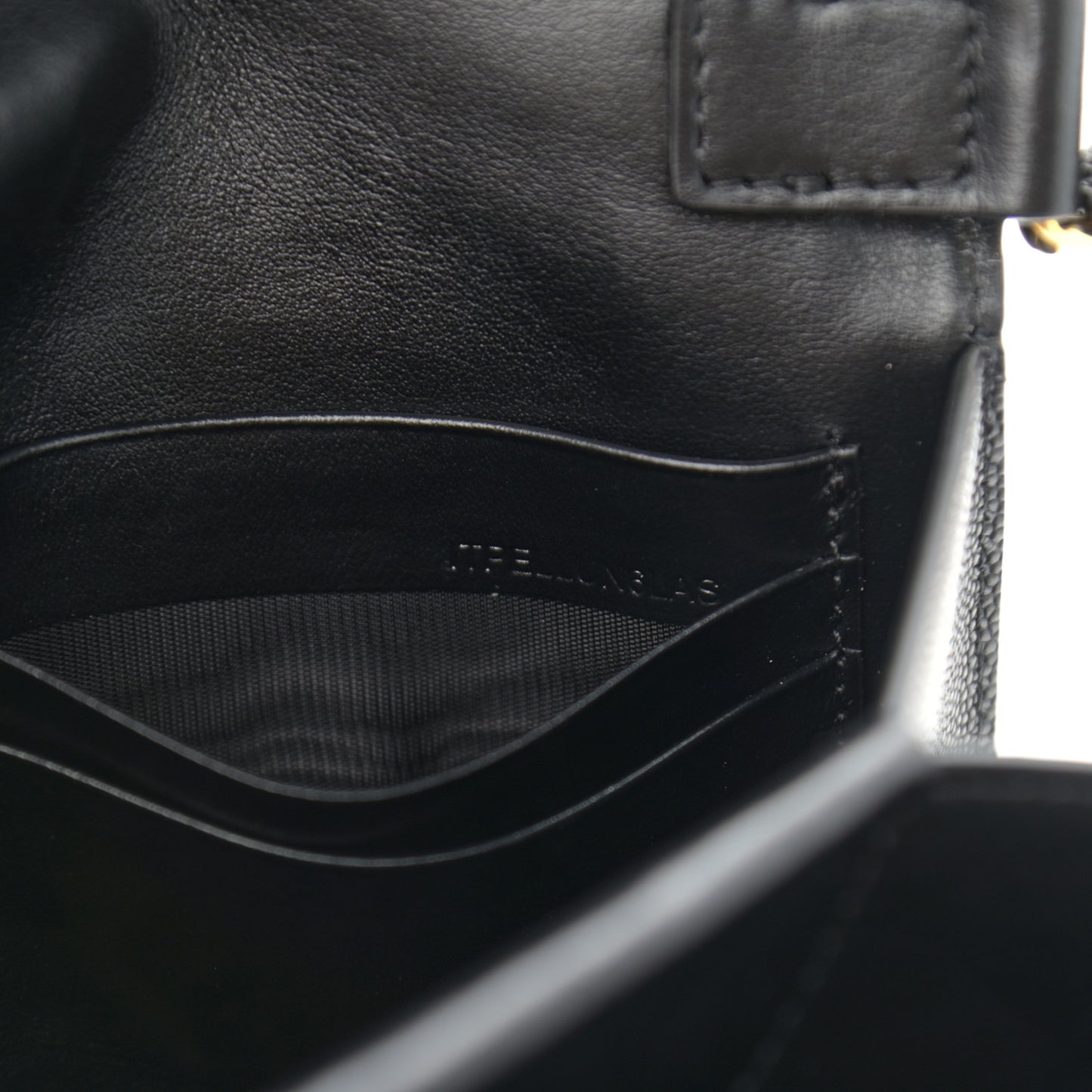 Grained Calfskin Small TB Bag Black
