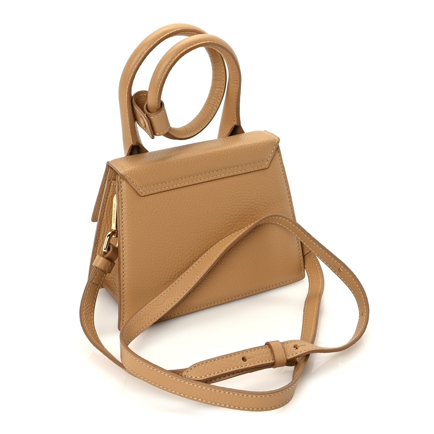 Jacquemus Grained Calfskin Le Chiquito Noeud  Camel 2 of 8