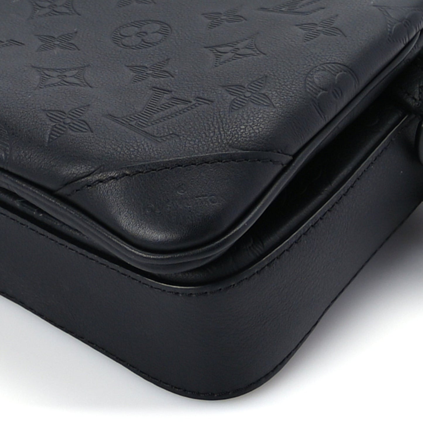 Calfskin Monogram Shadow Trio Messenger  Black