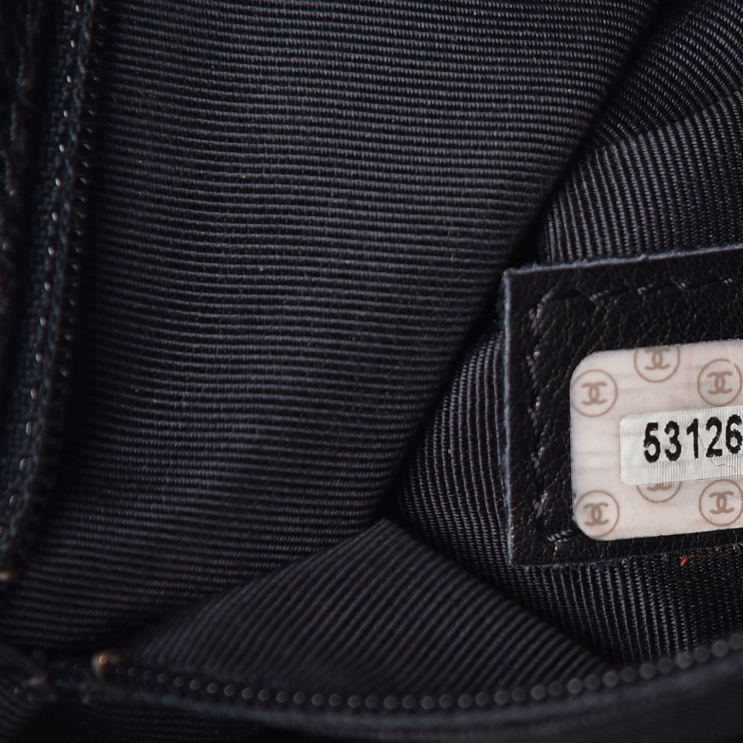 Caviar Shoulder Bag Navy