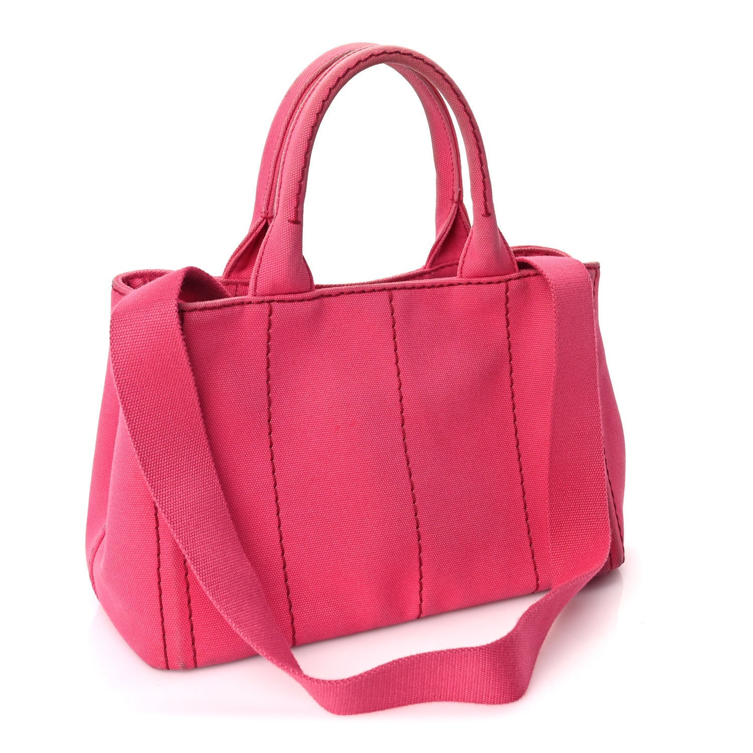 Prada Canapa Small Logo Tote Peonia Peonia 2 of 9