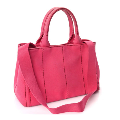 Prada Canapa Small Logo Tote Peonia Peonia 2 of 9