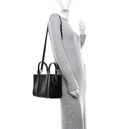 Marc Jacobs Grained Calfskin Small The Tote Bag Black 2 of 10