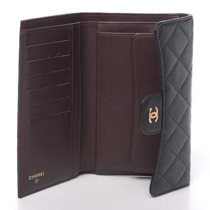 Chanel Caviar Quilted Large Flap Wallet Black 5 of 10