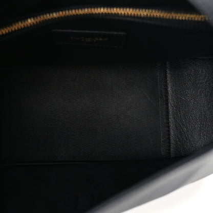 Saint Laurent Smooth Calfskin Small Le 5 A 7 Soft Hobo  Black 5 of 9