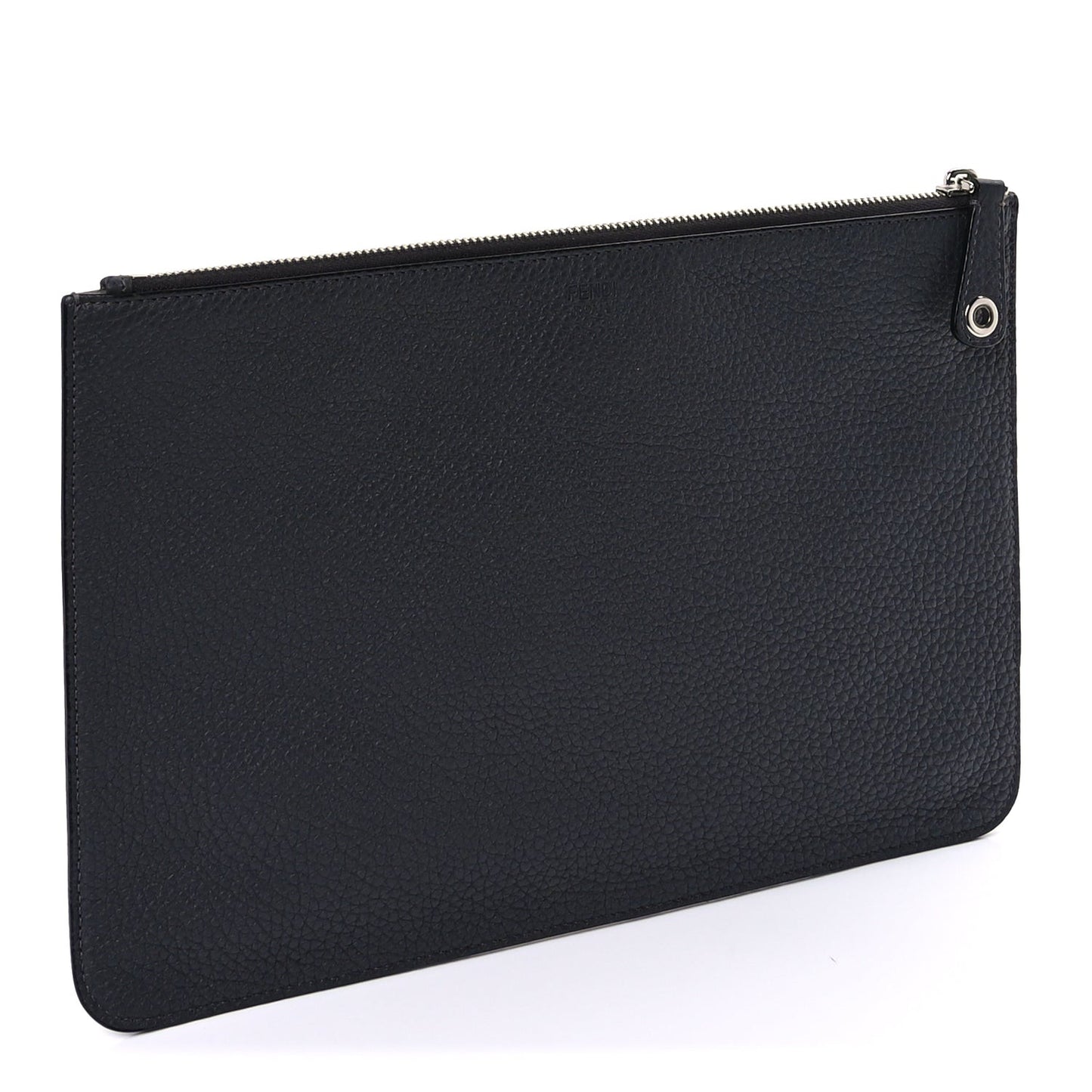 Cuoio Romano Logo Pouch  Grey