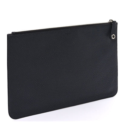Fendi Cuoio Romano Logo Pouch  Grey 3 of 7