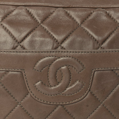 Chanel Lambskin Quilted Tassel CC Camera Case Brown 6 of 8