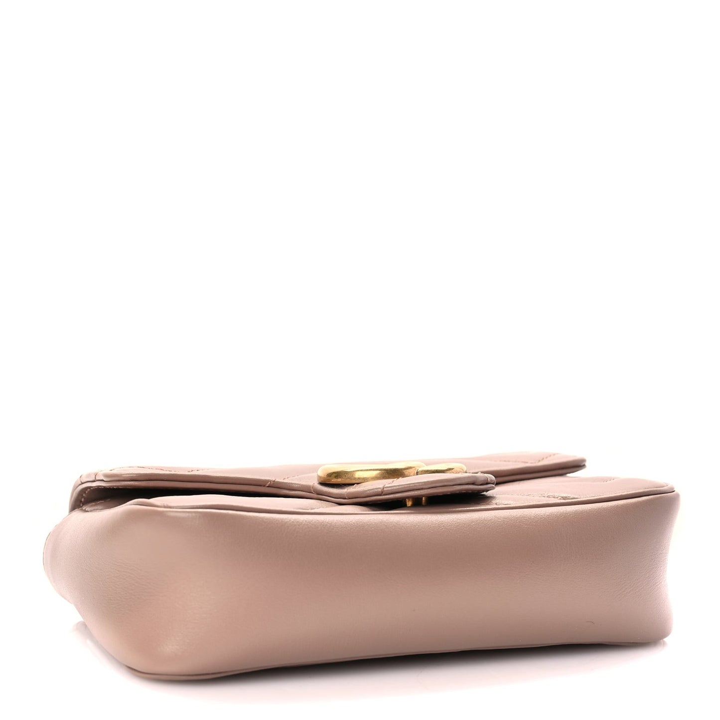 Calfskin Matelasse Super Mini GG Marmont Shoulder Bag Porcelain Rose