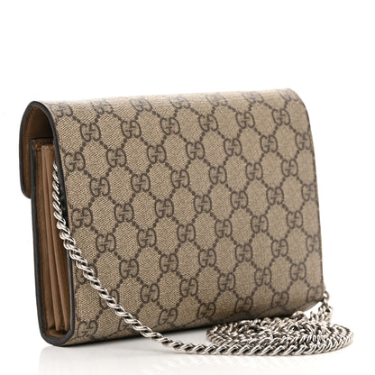 Gucci GG Supreme Monogram Mini Dionysus Chain Wallet Beige Taupe 3 of 22