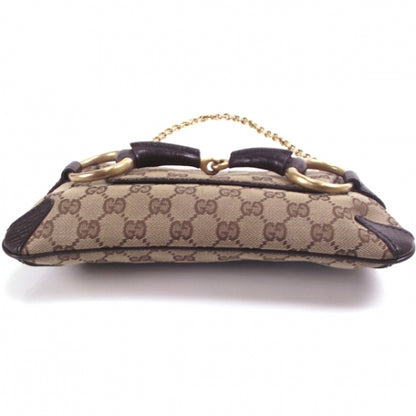 Gucci Monogram Horsebit Small Handbag Brown 4 of 10