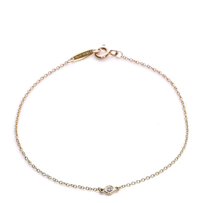 Tiffany 18K Yellow Gold Diamond .03ct Elsa Peretti Diamonds by the Yard Bracelet 1 of 5