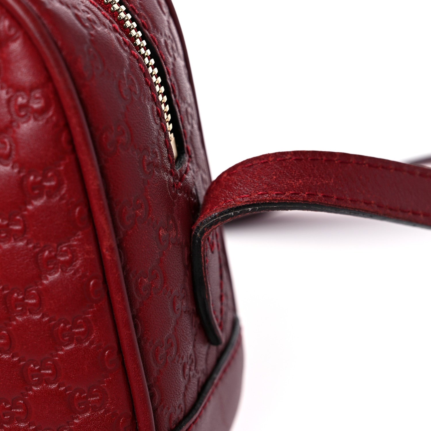 Gucci Microguccissima Mini Bree Messenger Bag Red 37 of 39