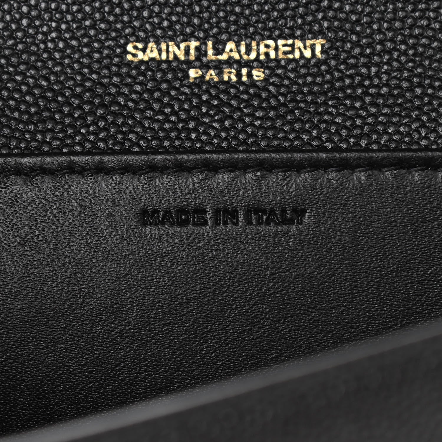 Saint Laurent Grain De Poudre Uptown Chain Wallet Black 8 of 13