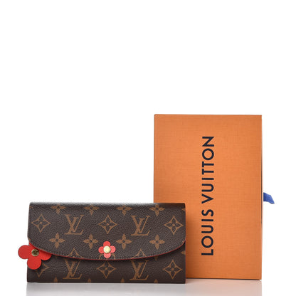Louis Vuitton Monogram Bloom Flower Emilie Wallet Coquelicot 7 of 7