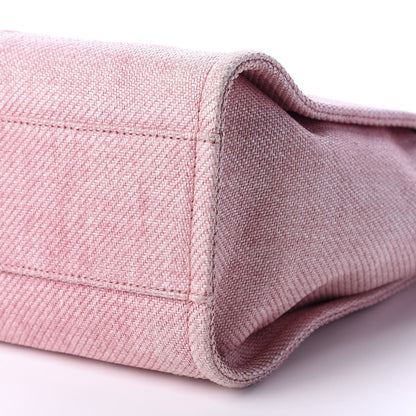 Chanel Canvas Small Deauville Tote Pink 7 of 13