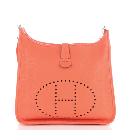 Hermes Taurillon Clemence Evelyne GM Crevette 2 of 15