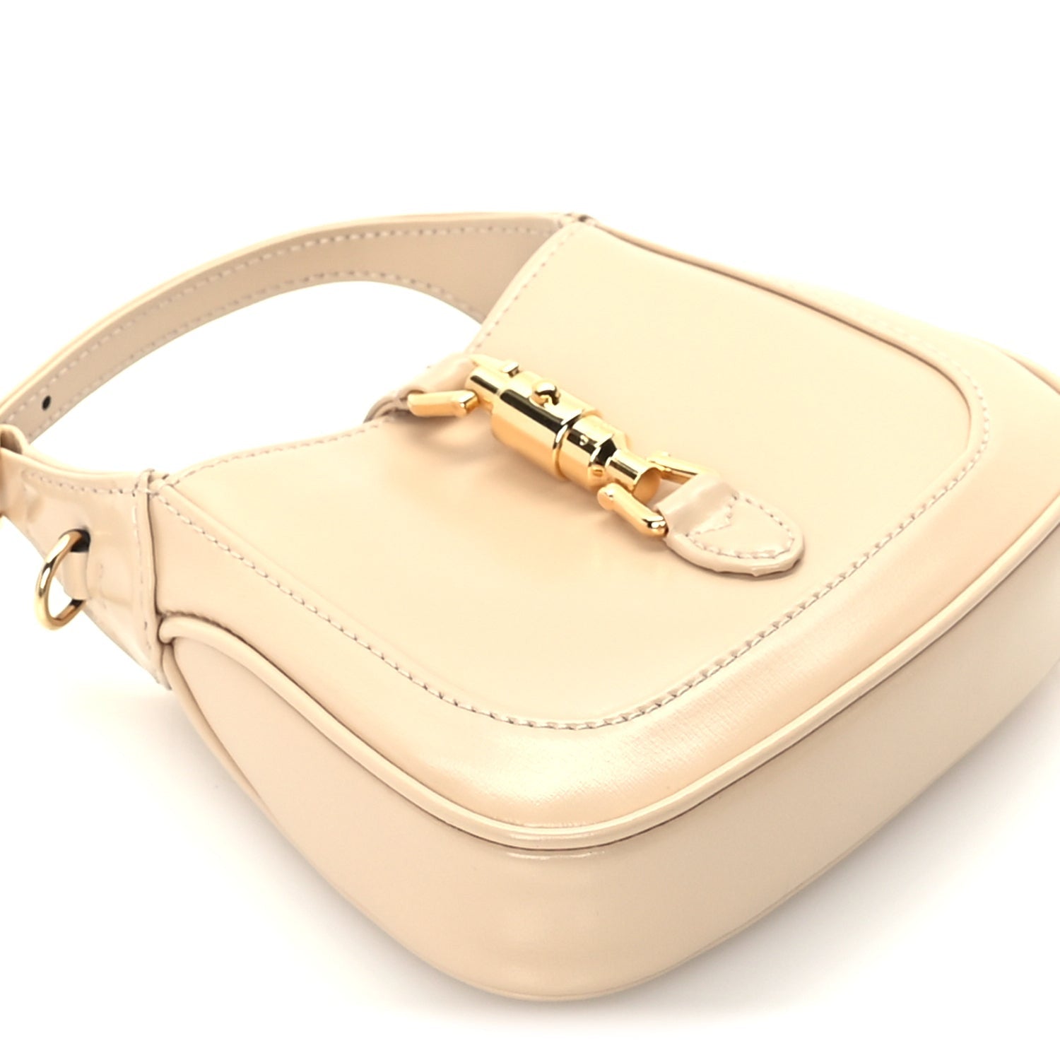 Gucci Boarded Dyana Lux Calfskin Nano Jackie 1961 Hobo  Beige 7 of 8