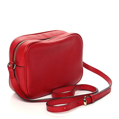 Gucci Pebbled Calfskin Small Soho Disco Bag Vibrant Red Vibrant Red 2 of 11