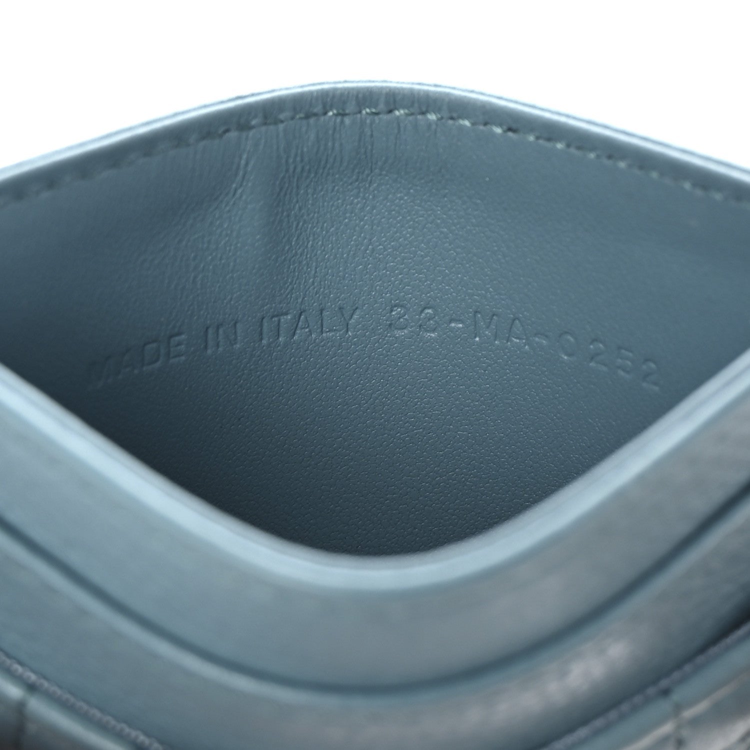 Christian Dior Supple Calfskin Cannage Caro Five-Slot Card Holder Turquoise 7 of 7