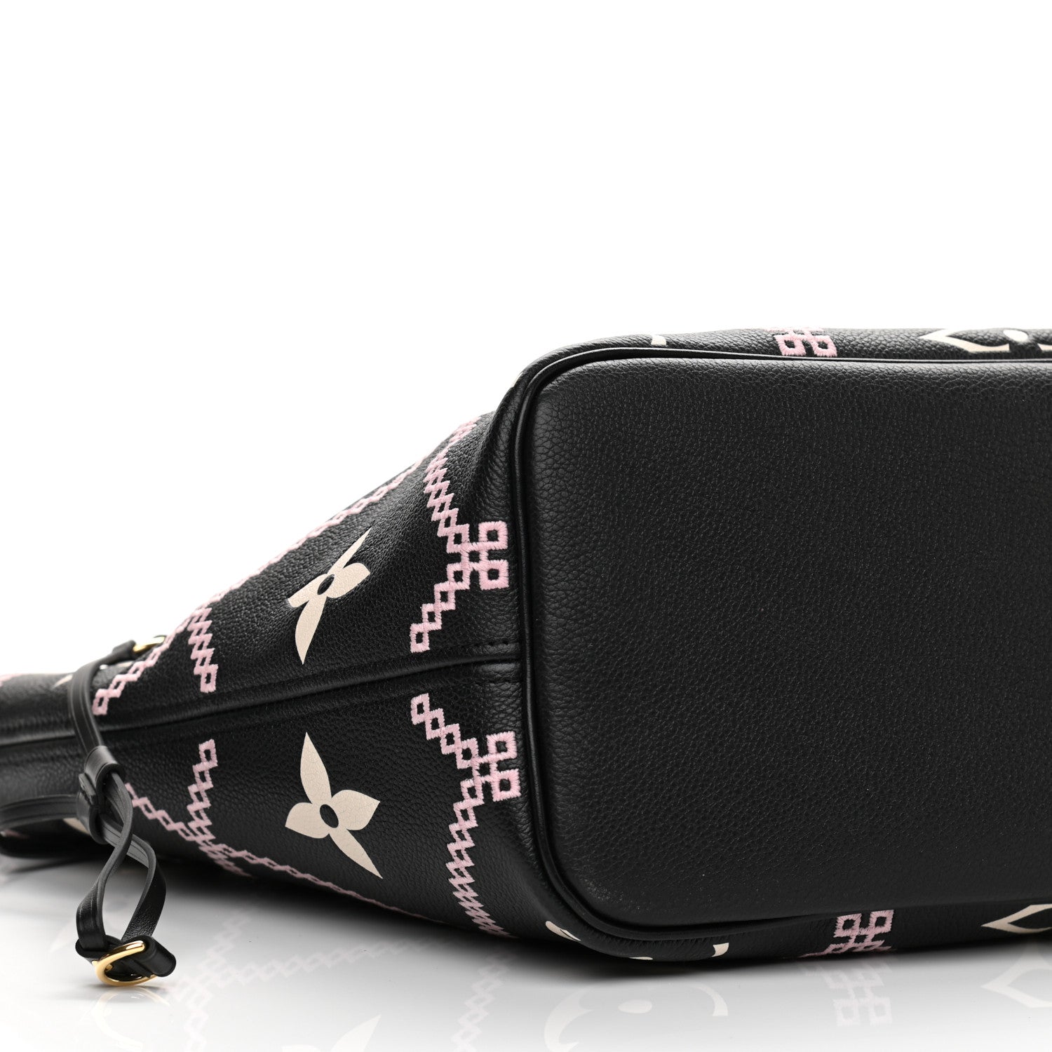 Louis Vuitton Empreinte Monogram Giant Broderies Neverfull MM Black 8 of 9