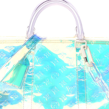 Louis Vuitton PVC Monogram Keepall Bandouliere 50 Iridescent Prism 6 of 8
