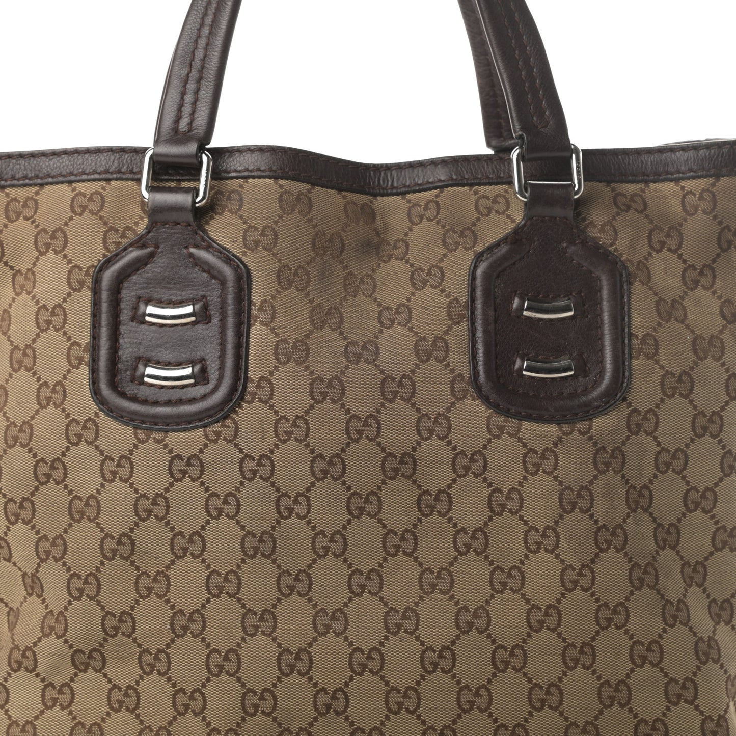Monogram Tote Dark Brown