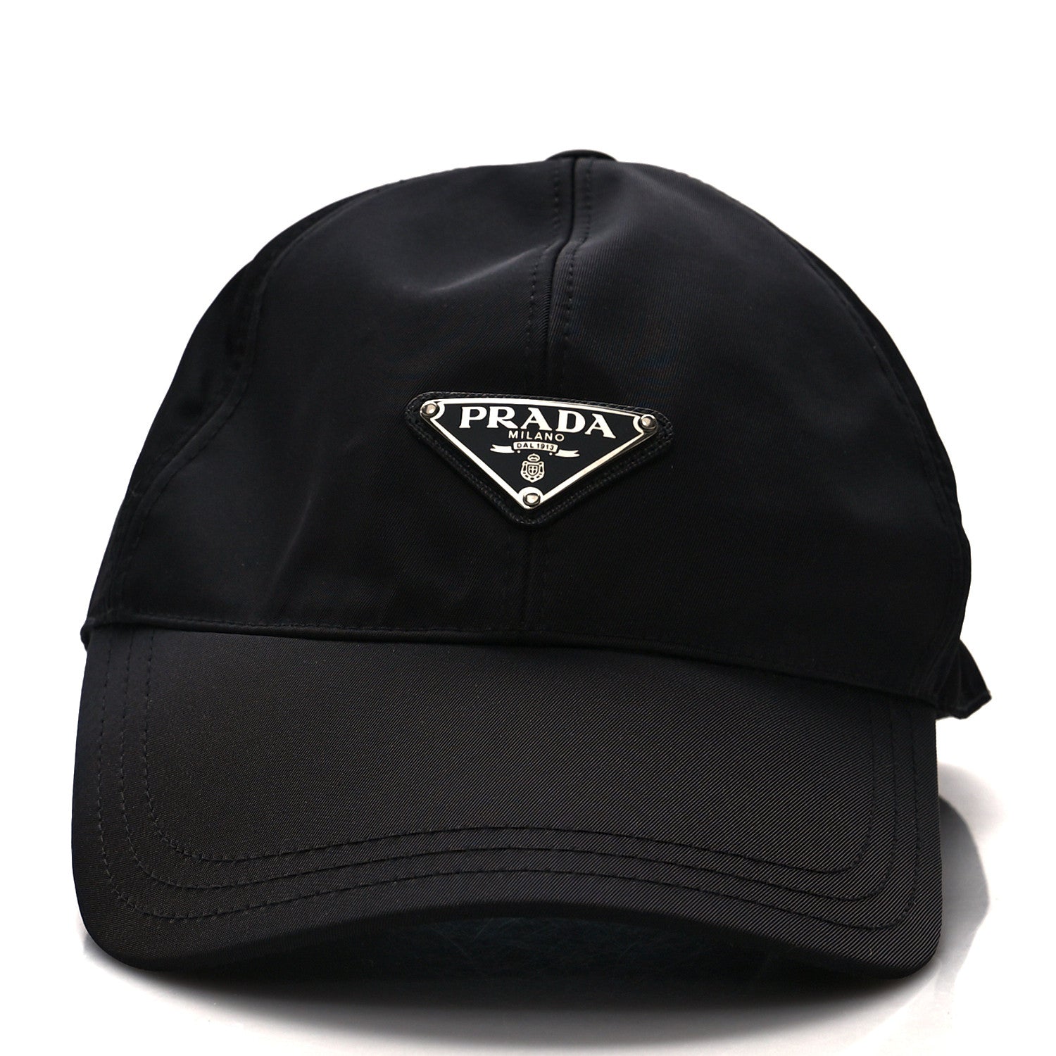 Prada Tessuto Nylon Logo Baseball Cap M Black 2 of 7