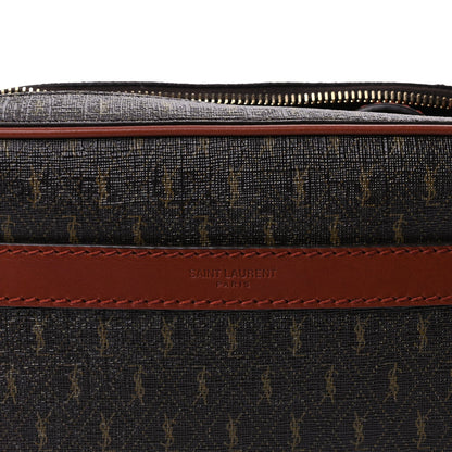Saint Laurent Canvas Smooth Calfskin Le Monogramme Camera Bag  Chestnut 6 of 8