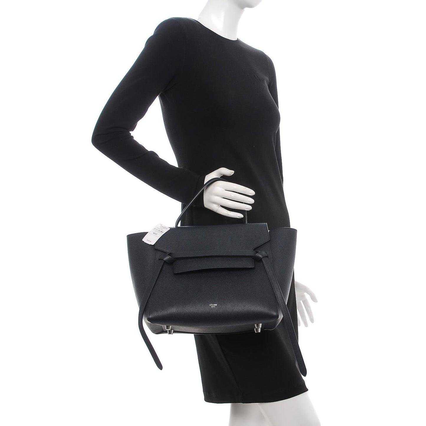 Grained Calfskin Mini Belt Bag Navy