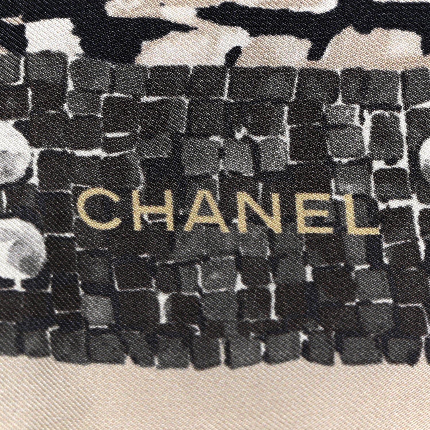 Chanel Silk Mosaic CC Logo Scarf Multicolor 3 of 3