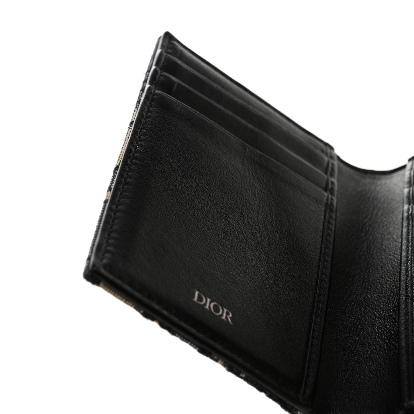 Oblique Bi-Fold Card Holder Blue