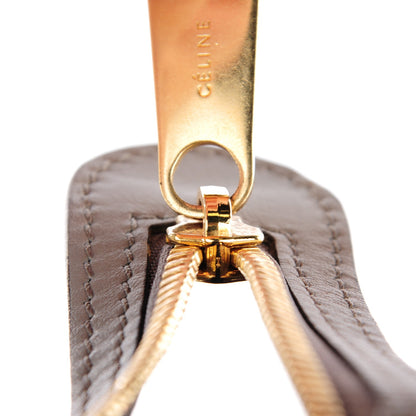 Celine Crocodile Embossed Nubuck Medium Trapeze Grey 8 of 9