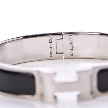 Hermes Enamel Narrow Clic Clac H Bracelet PM Black 4 of 5