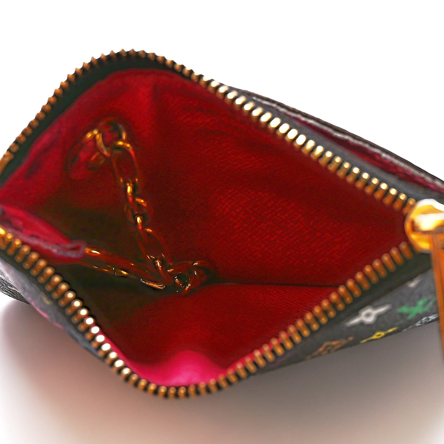 Louis Vuitton Monogram Multicolor Key Pouch Black Grenade 5 of 10