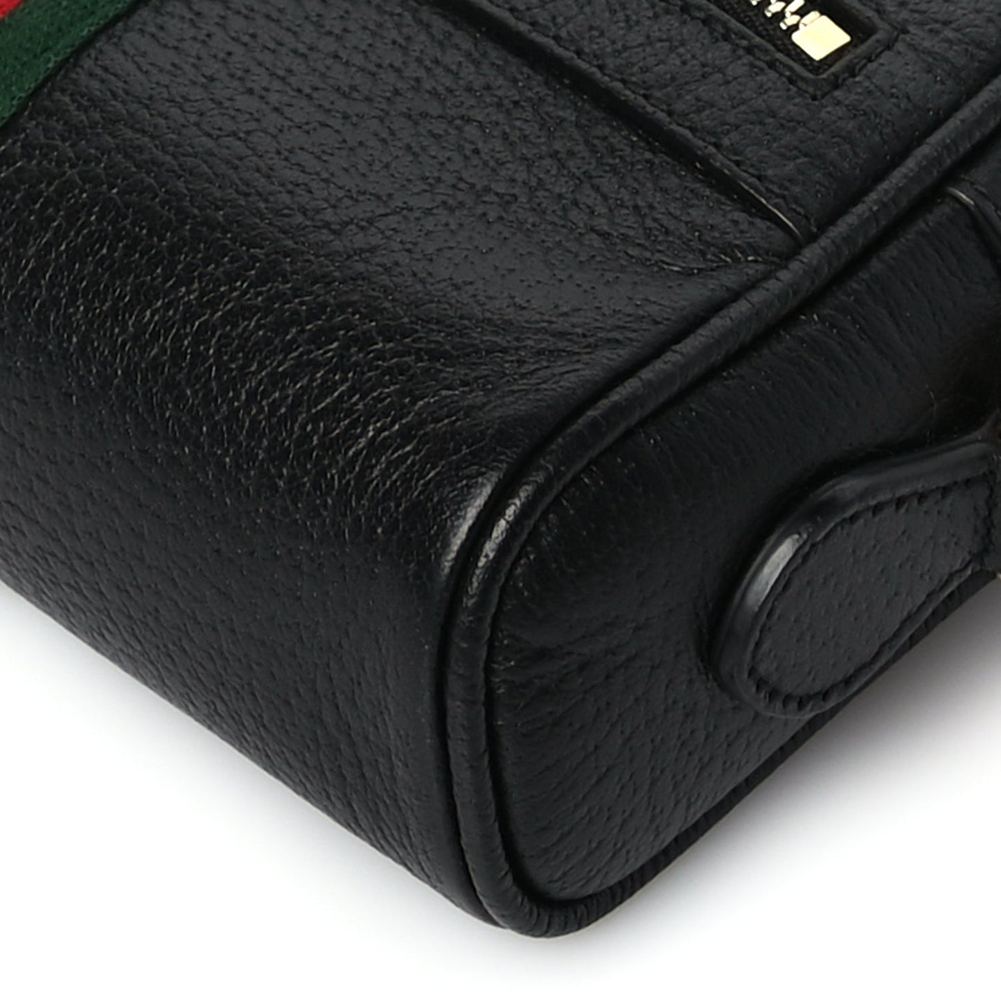 Calfskin Web Mini Ophidia Shoulder Bag Black